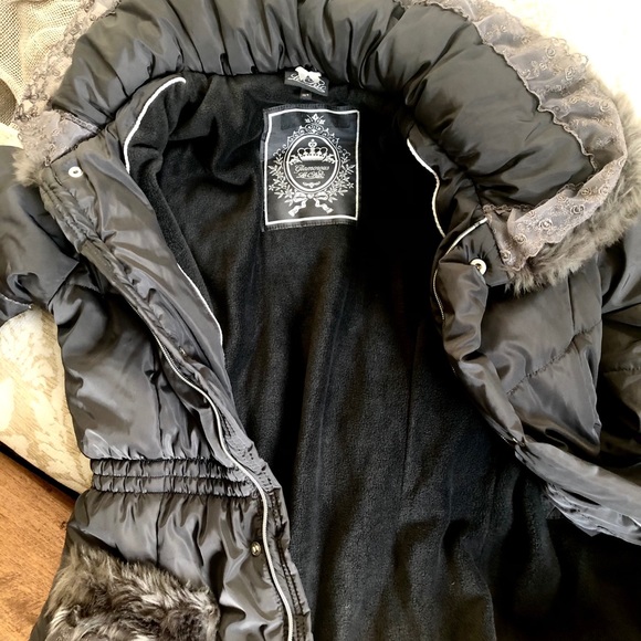 NEW Girls Le Chic Glamorous Parka - Picture 5 of 10